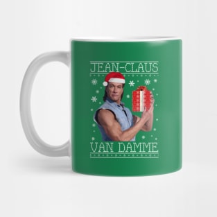 Jean Claus Van Damme Christmas Knit Mug